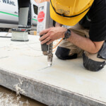 Repair of an alkus® solid plastic panel with identical material