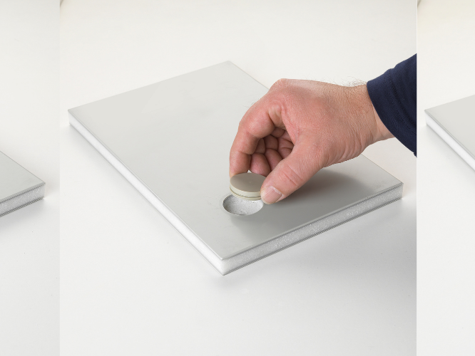 Holes can be repaired quickly with the alkus® repair plugs or patches.