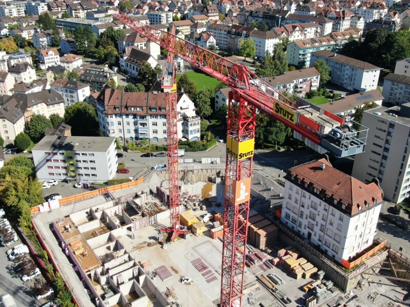 Drohne Lindental Drohnenflug über die Baustelle Lindental ll