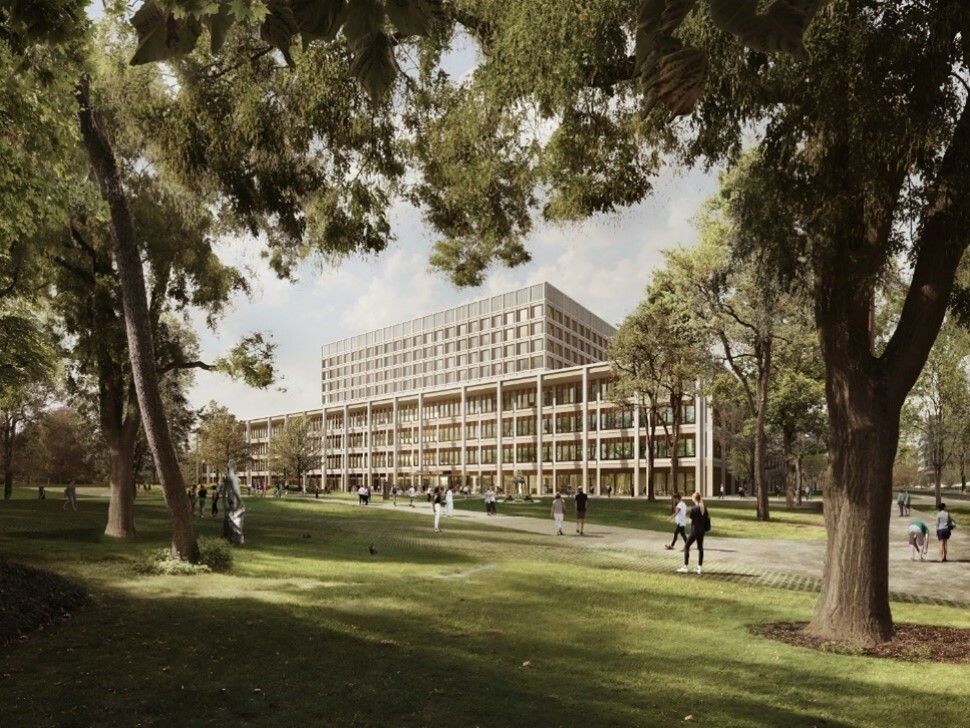 "Dreiklang": New replacement building for Aarau Cantonal Hospital "Dreiklang": New replacement building for Aarau Cantonal Hospital. | © Implenia AG
